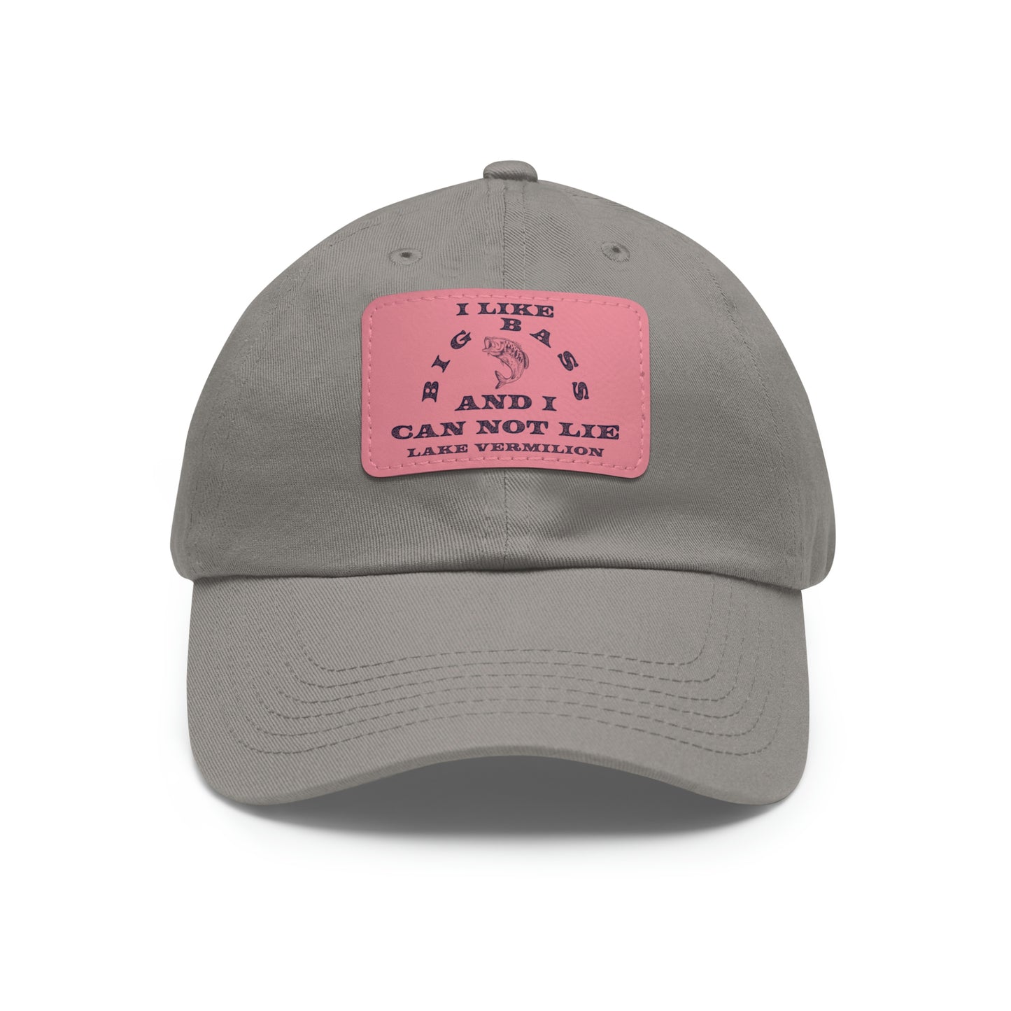 Big Bass - Lake Vermilion - Fishing Hat - Leather Patch