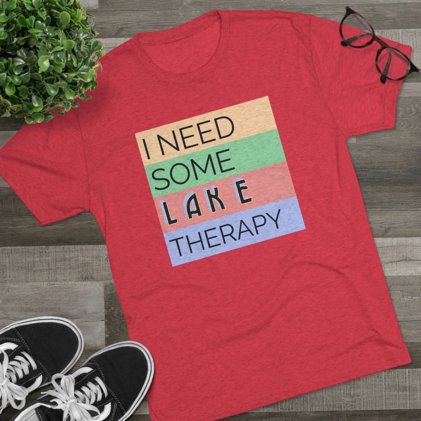 Lake Therapy -  Unisex Tri-Blend Crew Tee