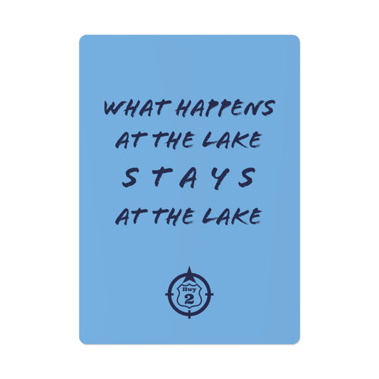 What Happens At The Lake - Poker Cards