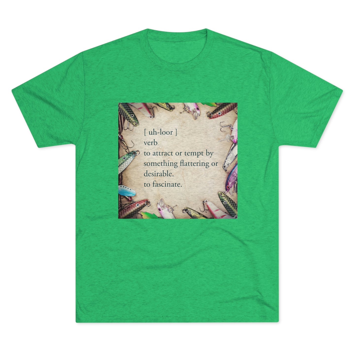 Allure - Bait - Fishing - Unisex Tri-Blend Crew Tee