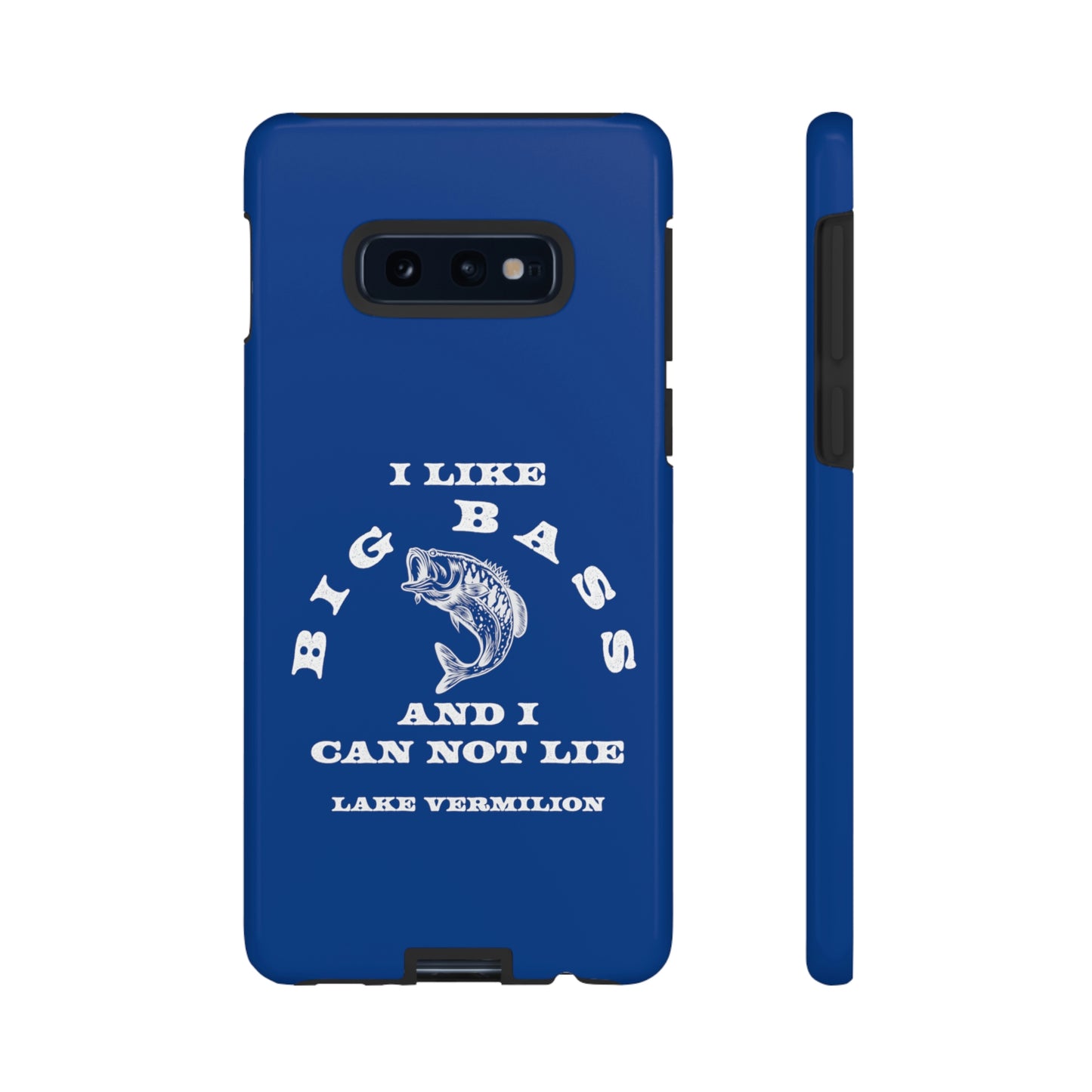 Big Bass - White Print - Blue - Tough Cases
