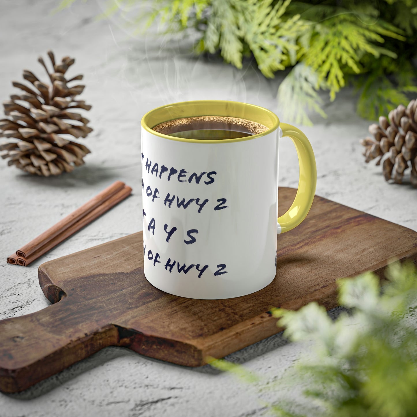 North of Hwy 2 - Colorful Mugs, 11oz