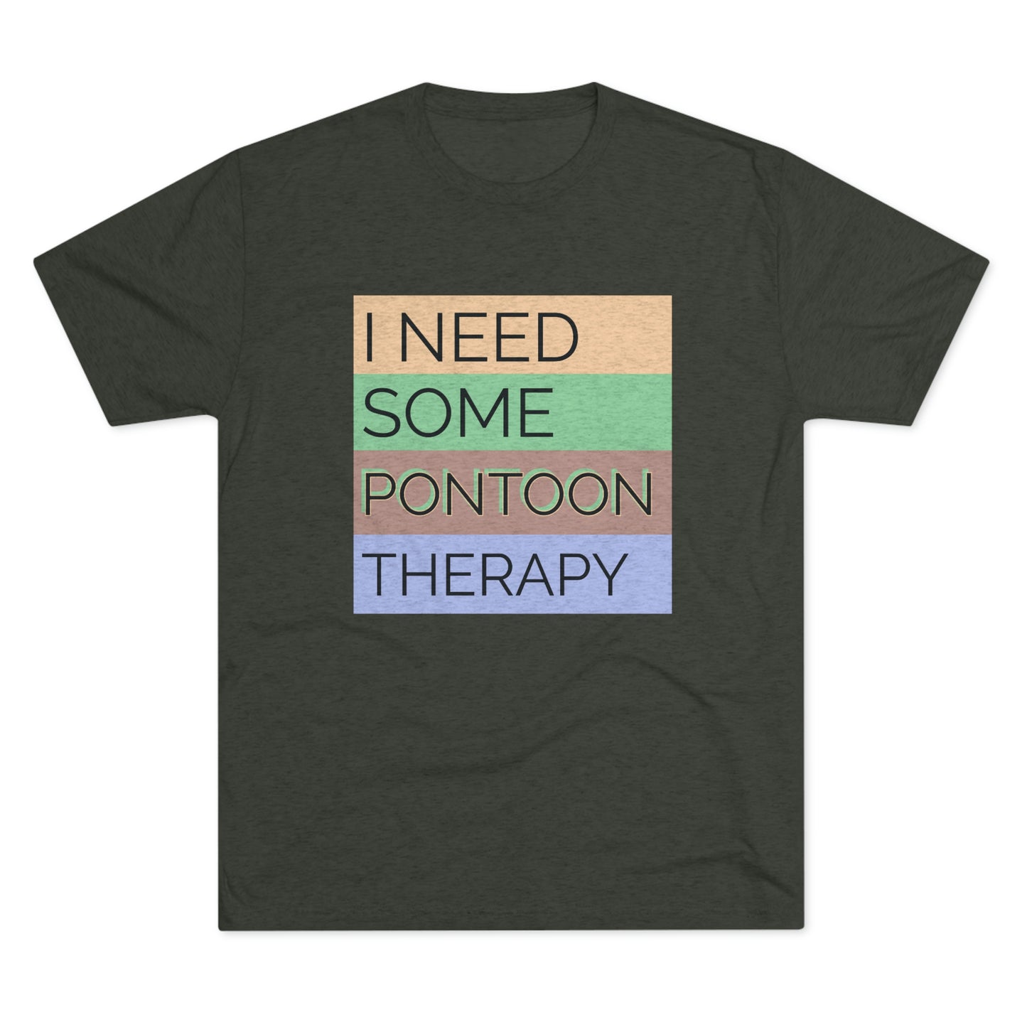 Pontoon Therapy -  Unisex Tri-Blend Crew Tee