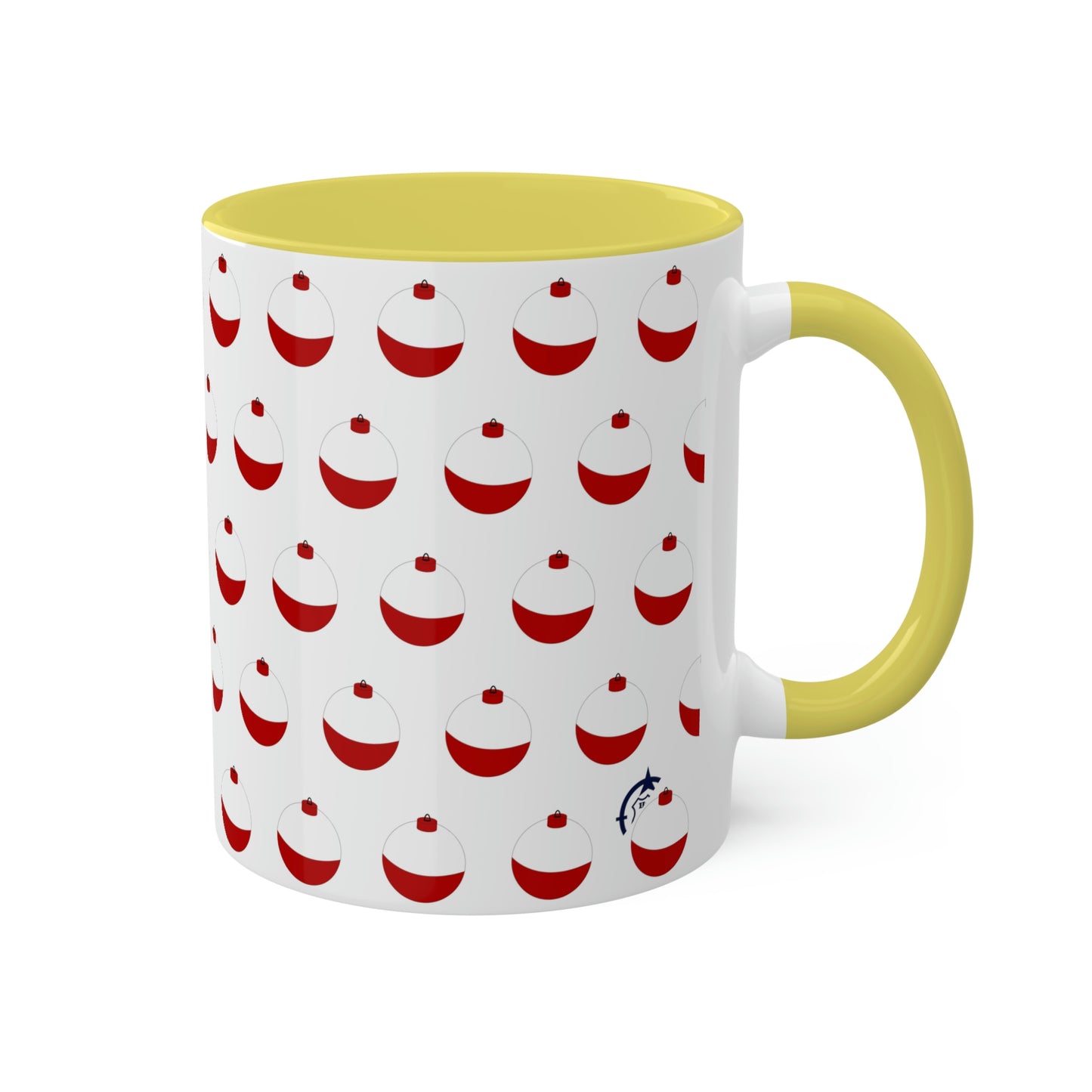 Traditional Red & White Bobber - Colorful Mugs, 11oz