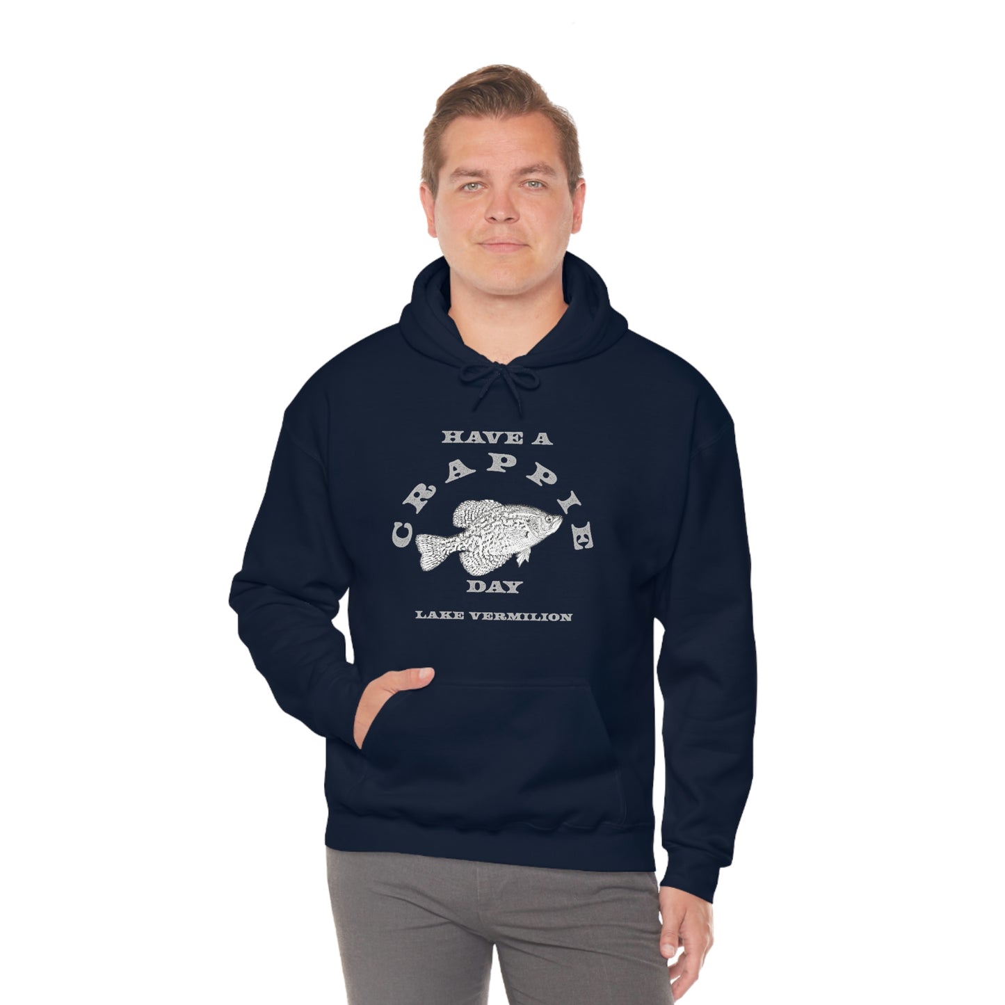 Crappie Day - Lake Vermilion - Fishing - Unisex Heavy Blend™ Hooded Sweatshirt