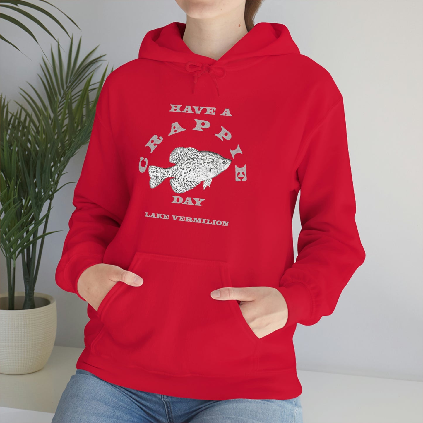 Crappie Day - Lake Vermilion - Fishing - Unisex Heavy Blend™ Hooded Sweatshirt