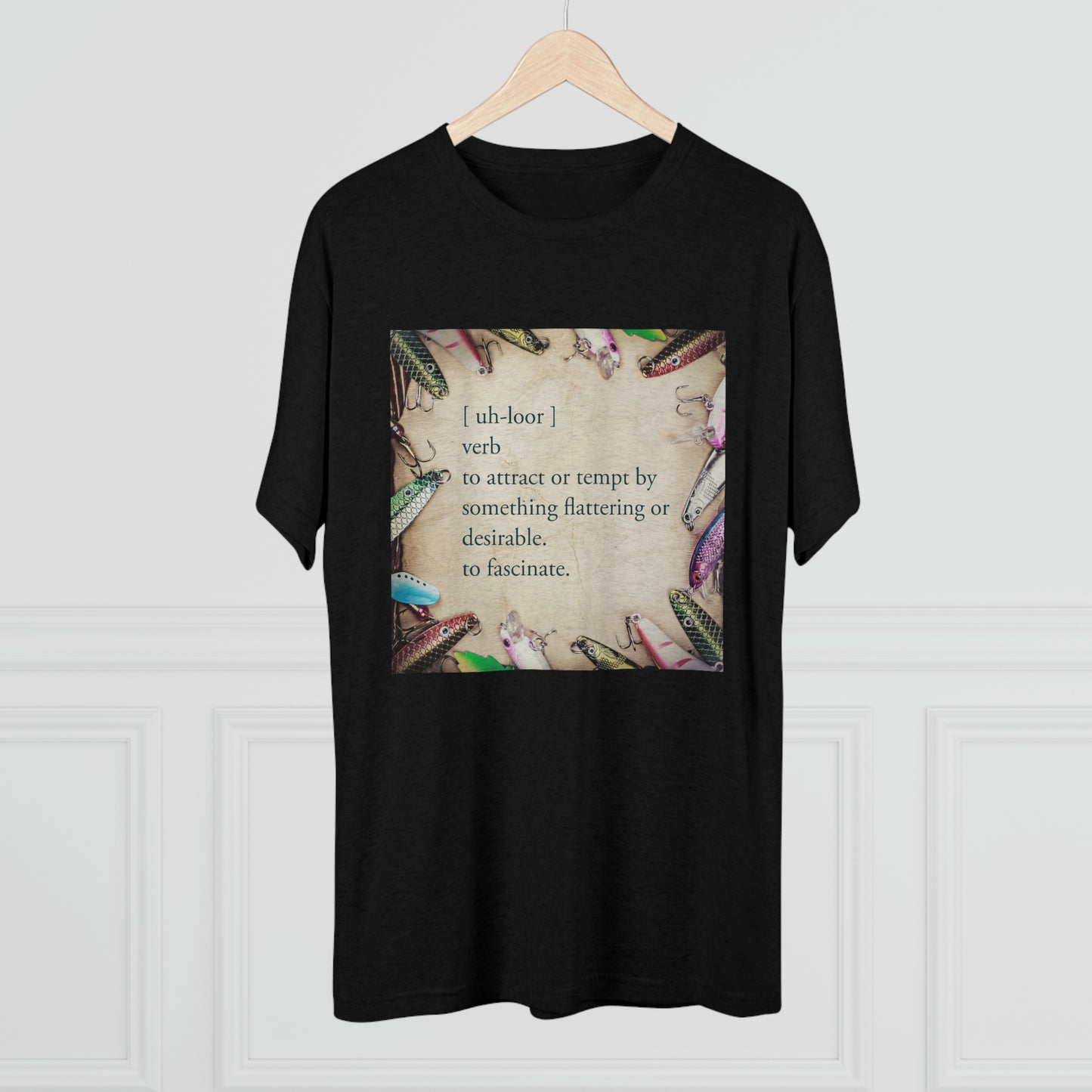 Allure - Bait - Fishing - Unisex Tri-Blend Crew Tee