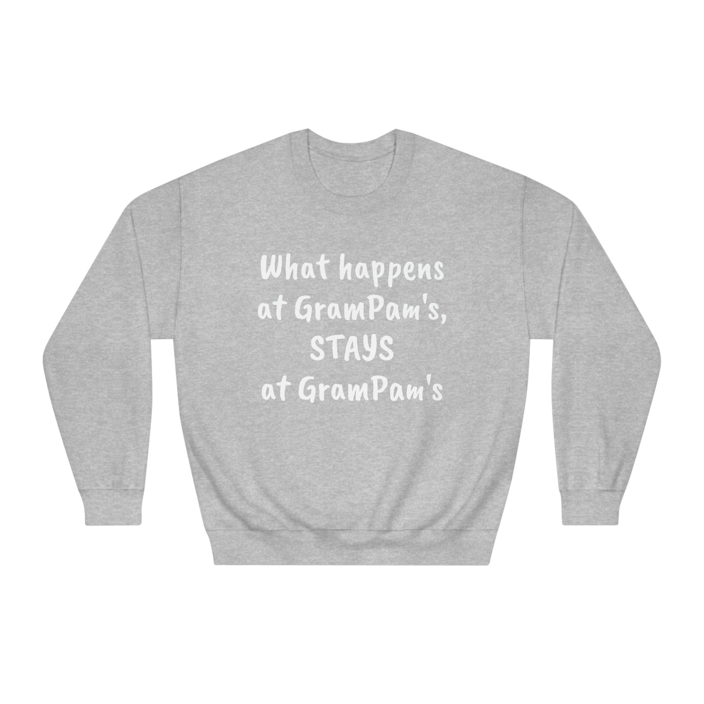 What Happens At GramPam's - Unisex DryBlend® Crewneck Sweatshirt
