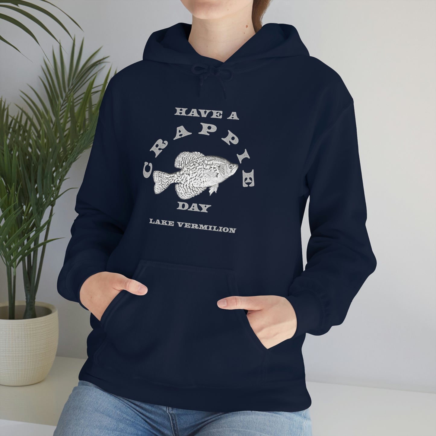 Crappie Day - Lake Vermilion - Fishing - Unisex Heavy Blend™ Hooded Sweatshirt