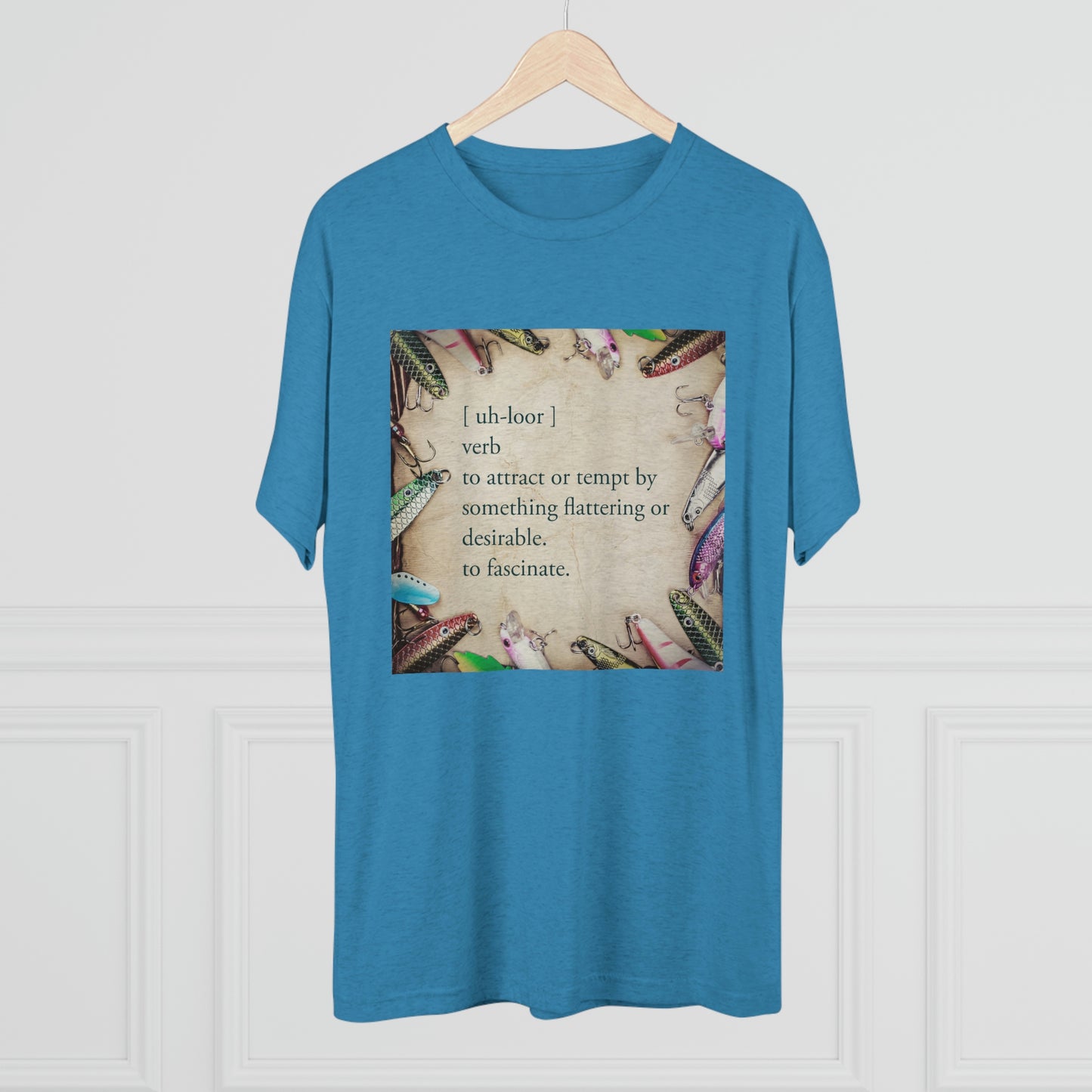 Allure - Bait - Fishing - Unisex Tri-Blend Crew Tee