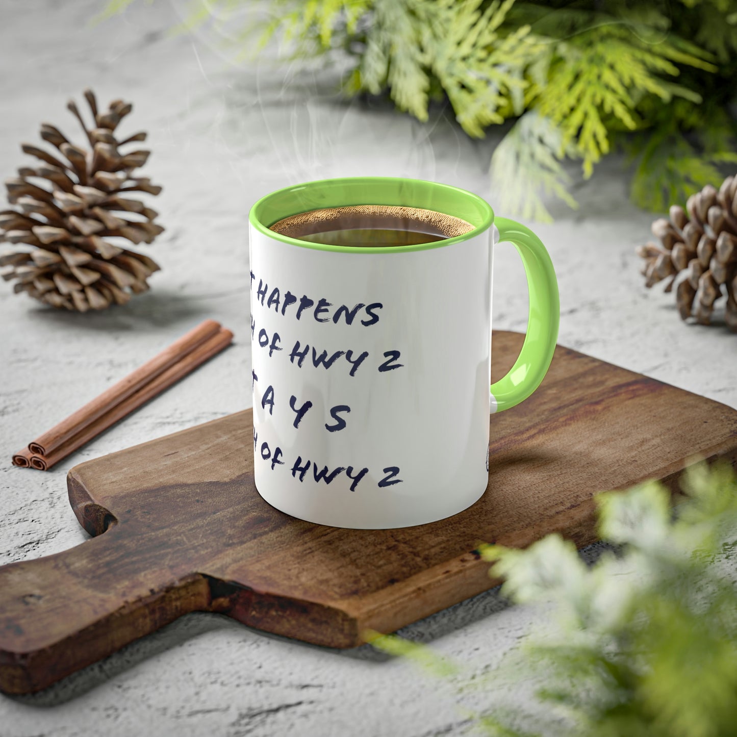North of Hwy 2 - Colorful Mugs, 11oz