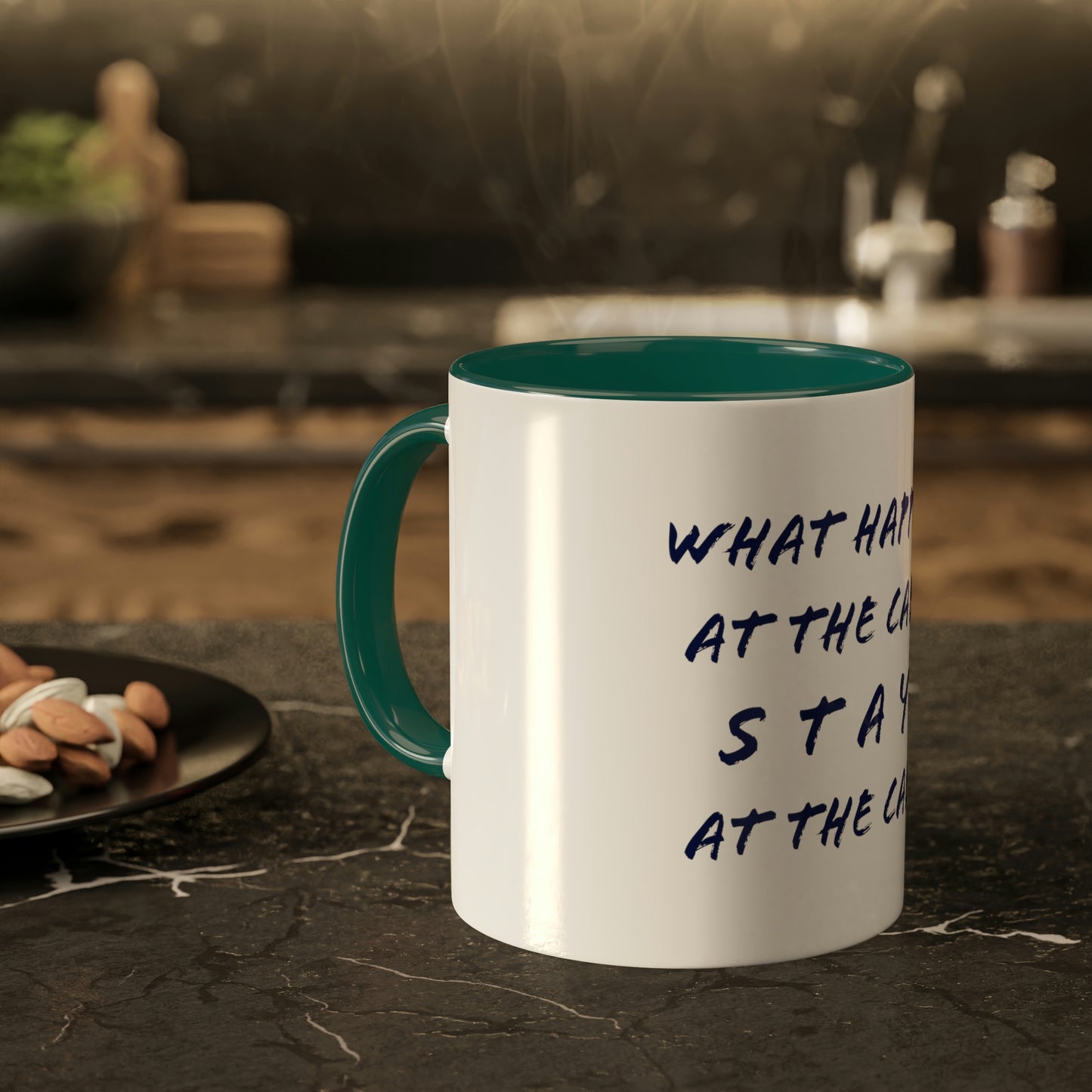 What Happens At The Cabin - Colorful Mugs, 11oz