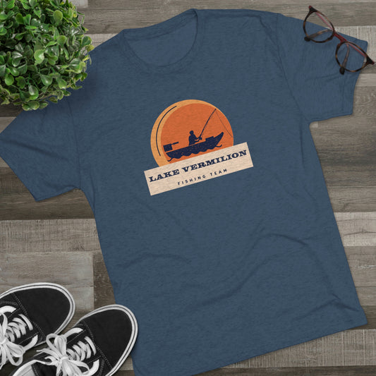 Fishin Team - Lake Vermilion - Unisex Tri-Blend Crew Tee
