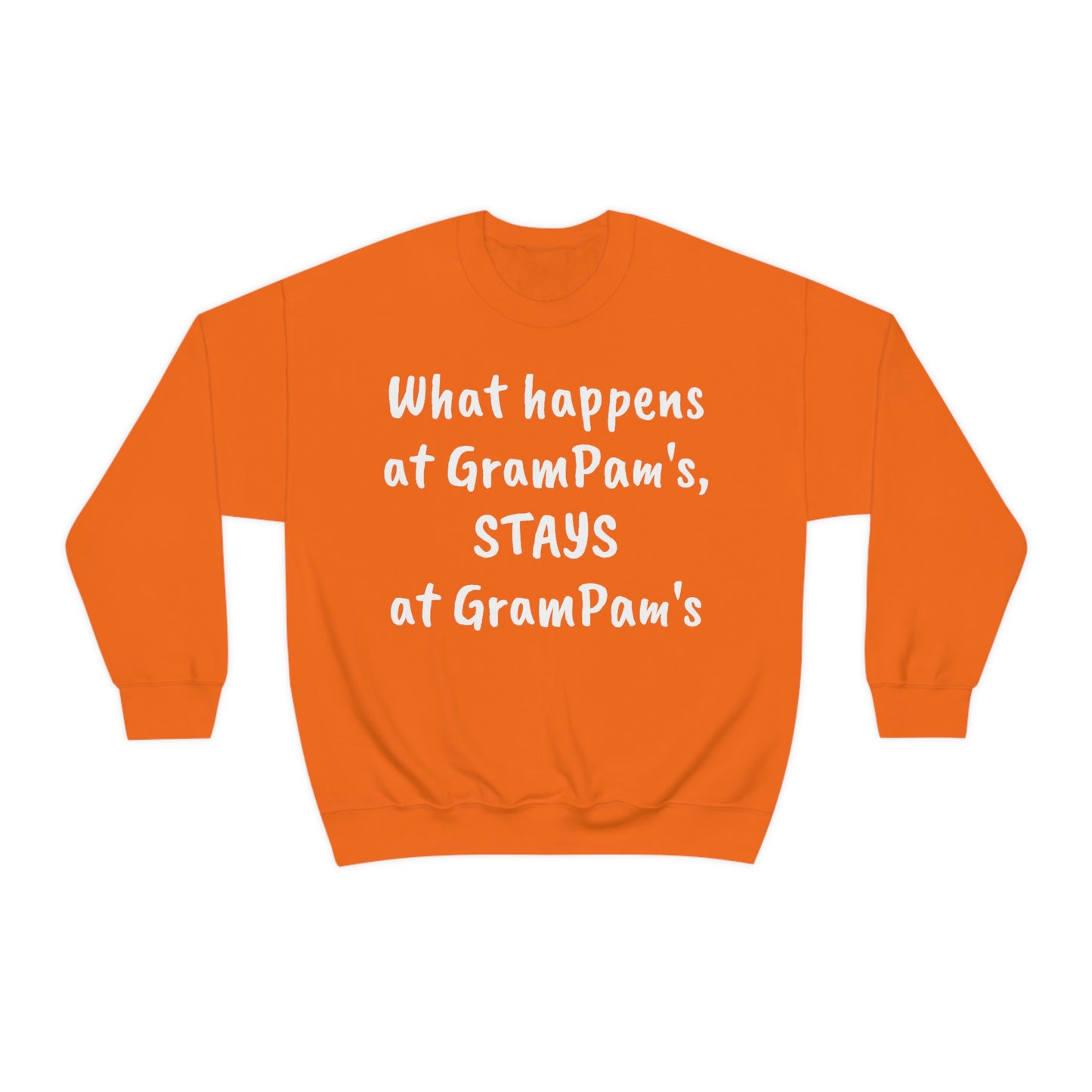 What happens at GramPam's, STAYS at GramPam's - Unisex Heavy Blend™ Crewneck Sweatshirt