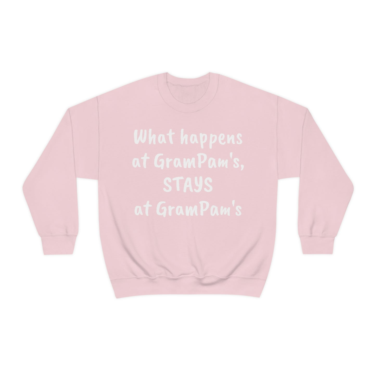 What happens at GramPam's, STAYS at GramPam's - Unisex Heavy Blend™ Crewneck Sweatshirt