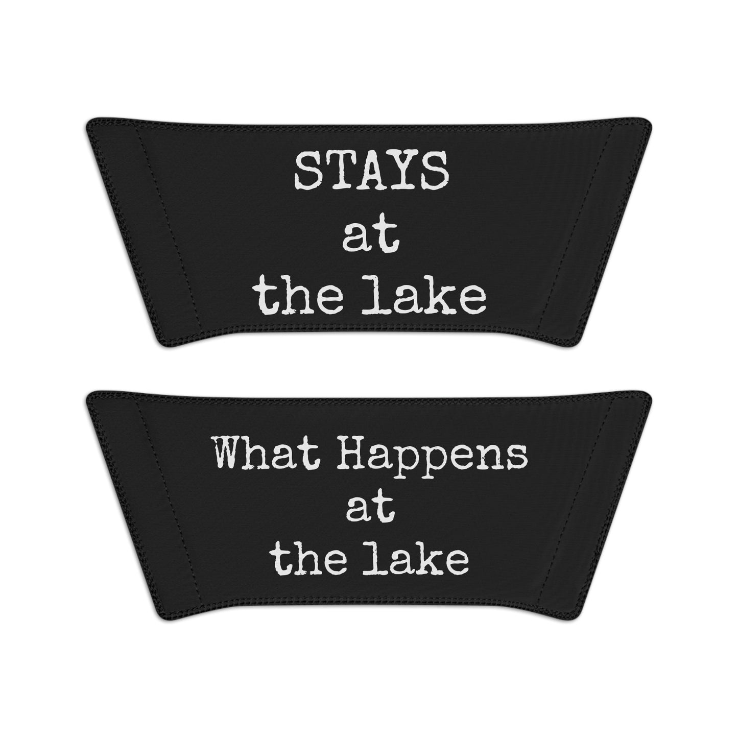 What Happens At The Lake  - Black - Women's Slide Sandals