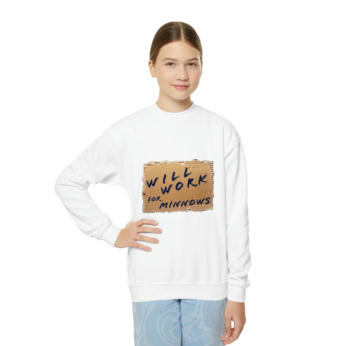 Will Work For Minnows - Toddler & Youth  Sweatshirt