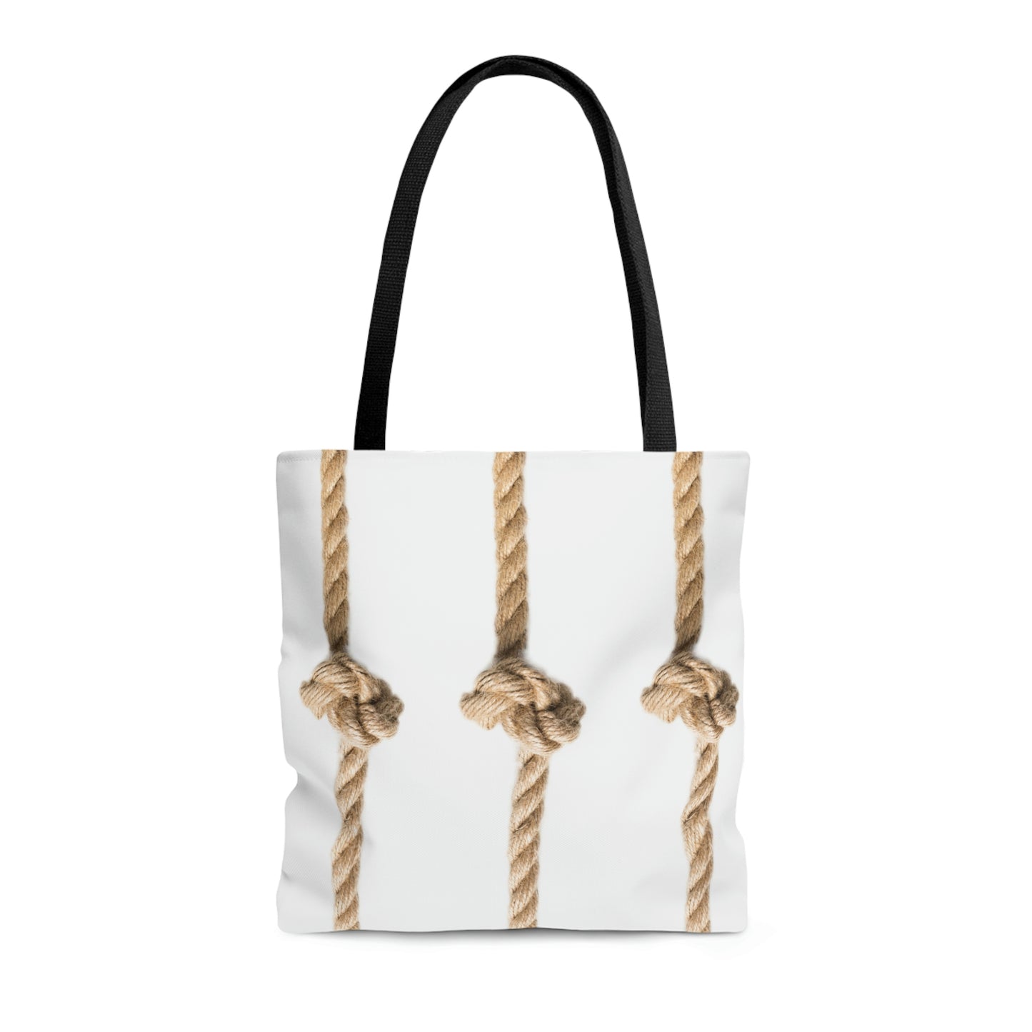 Rope Decor  Boat / Beach Bag - White AOP Tote Bag