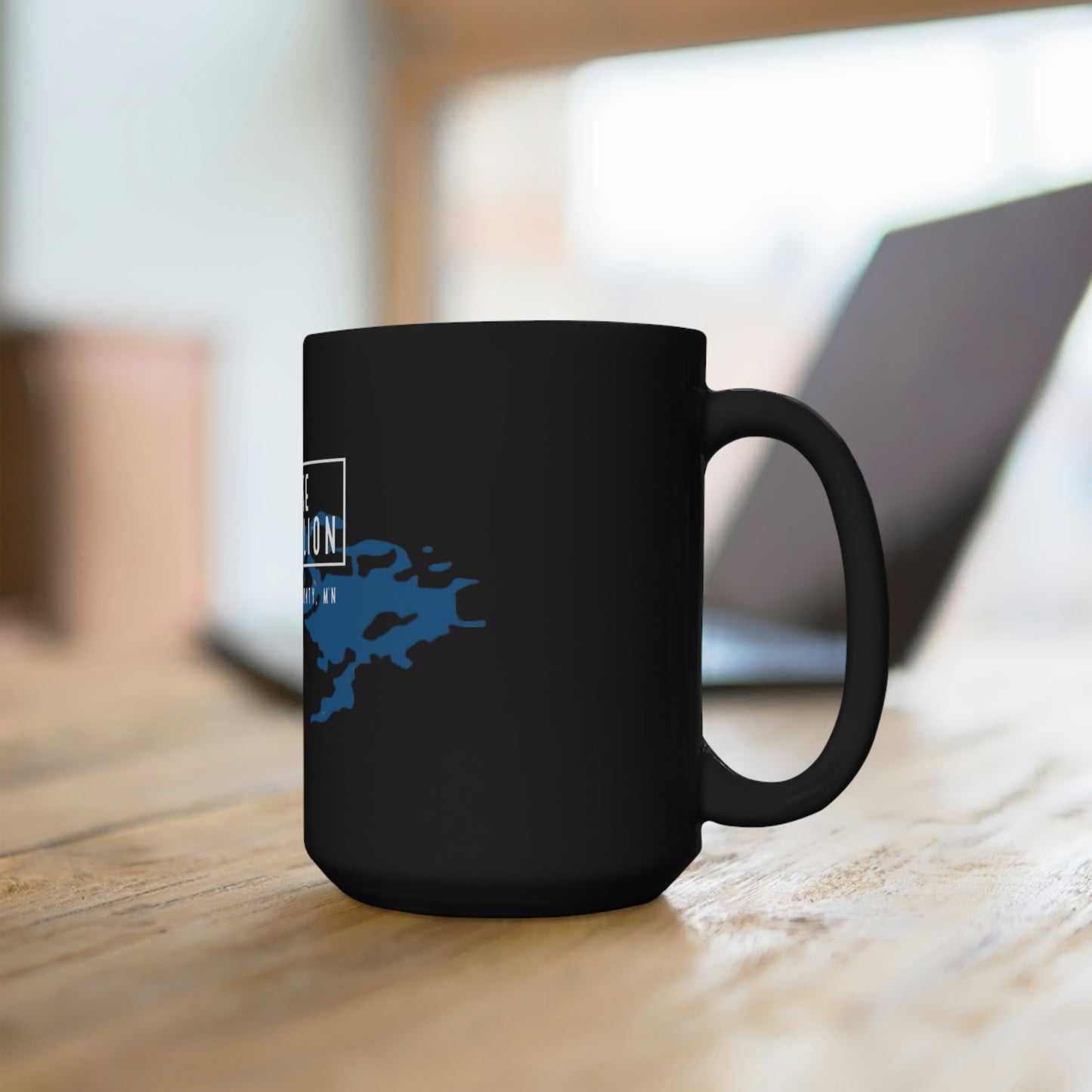 Lake Vermilion - MN - Black Mug 15oz