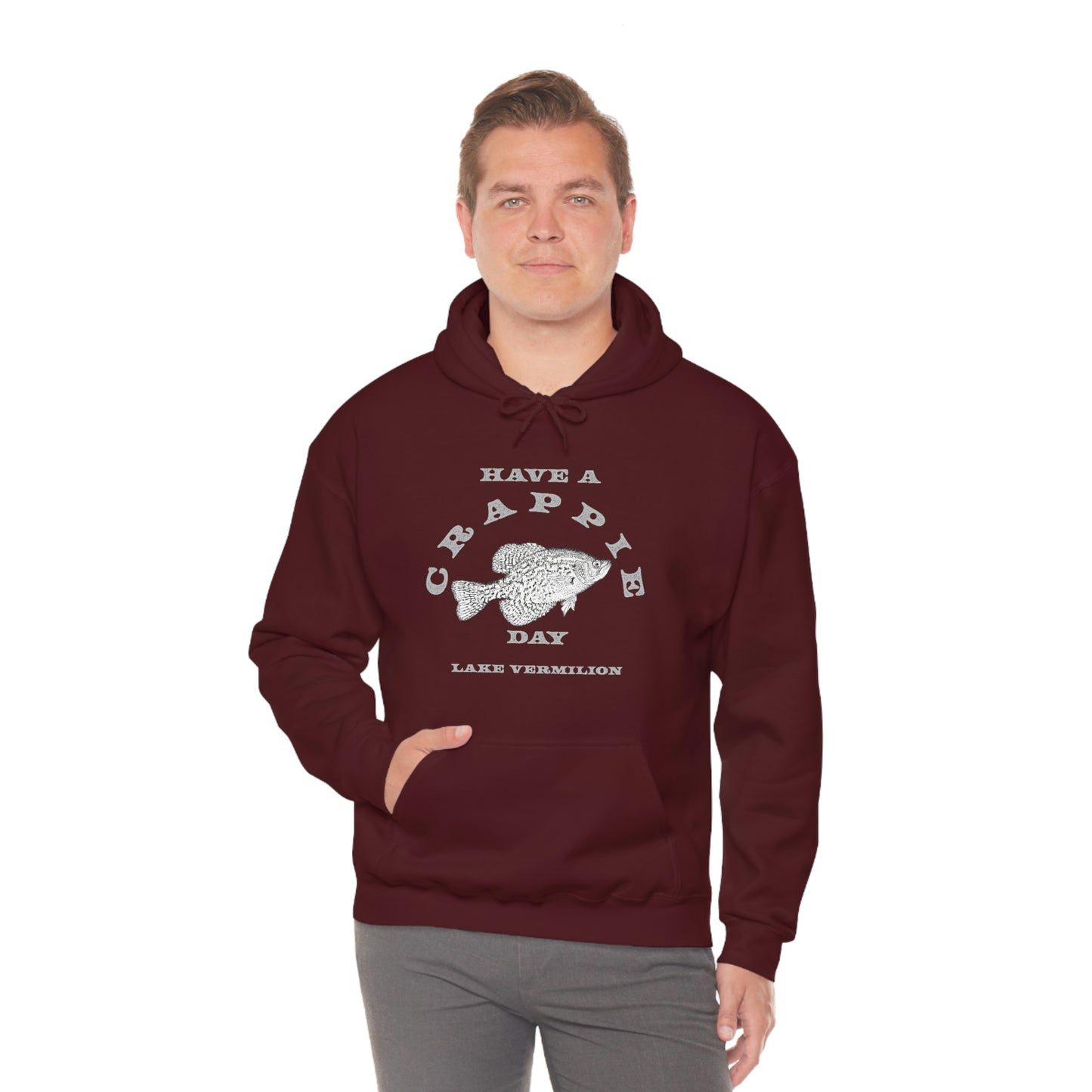 Crappie Day - Lake Vermilion - Fishing - Unisex Heavy Blend™ Hooded Sweatshirt