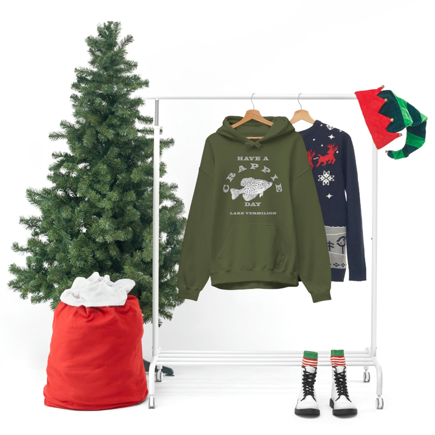 Crappie Day - Lake Vermilion - Fishing - Unisex Heavy Blend™ Hooded Sweatshirt