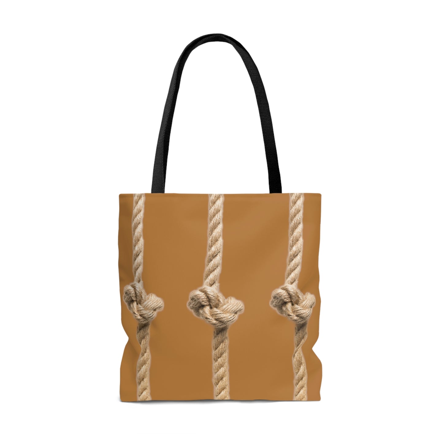 Rope Decor  Boat / Beach Bag - Brown AOP Tote Bag