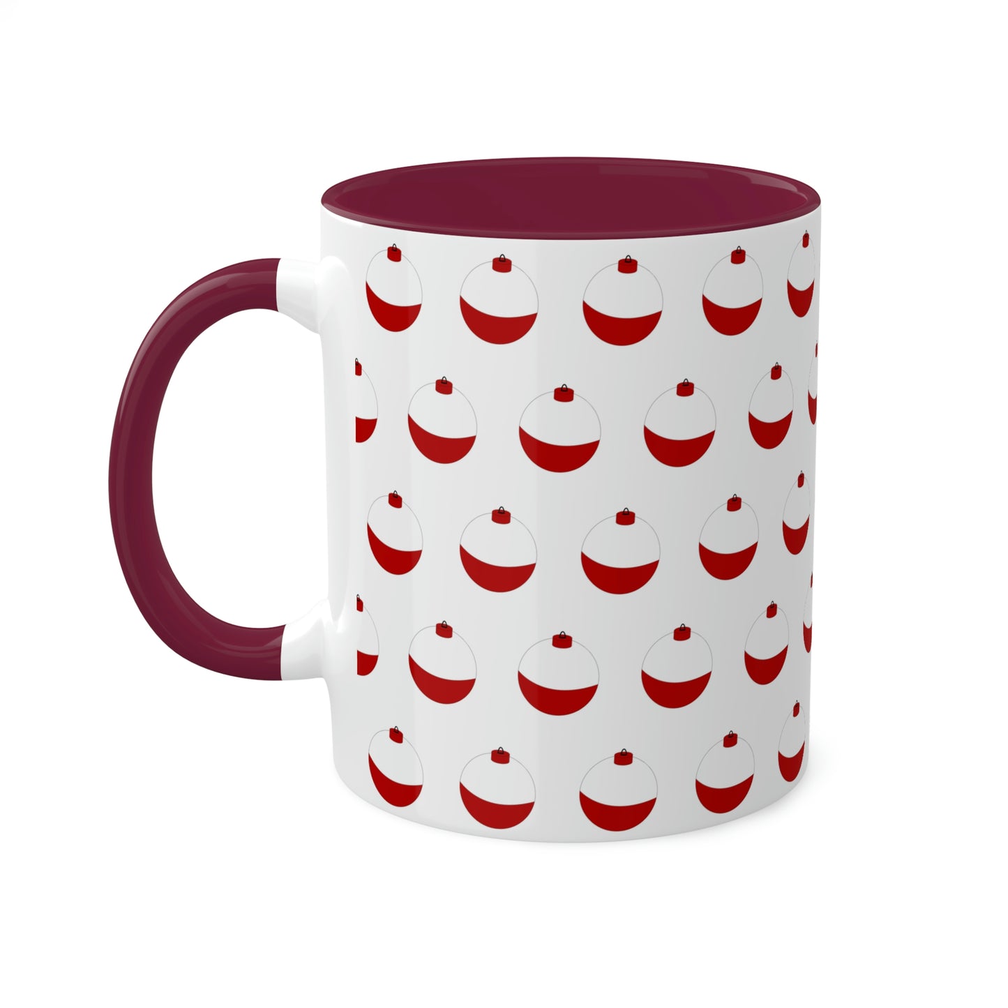 Traditional Red & White Bobber - Colorful Mugs, 11oz