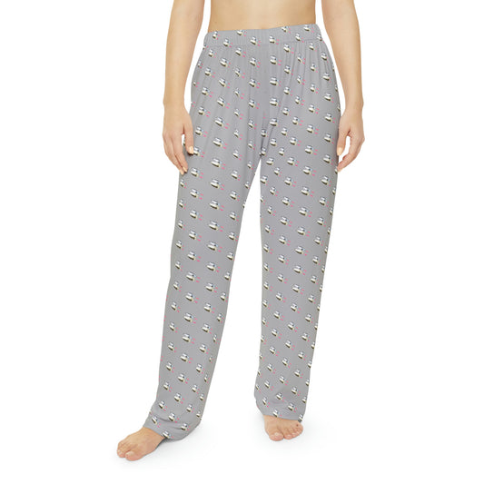 Fishing Lure - Fishing Theme -  Bait - Women's Pajama Pants - Light Grey