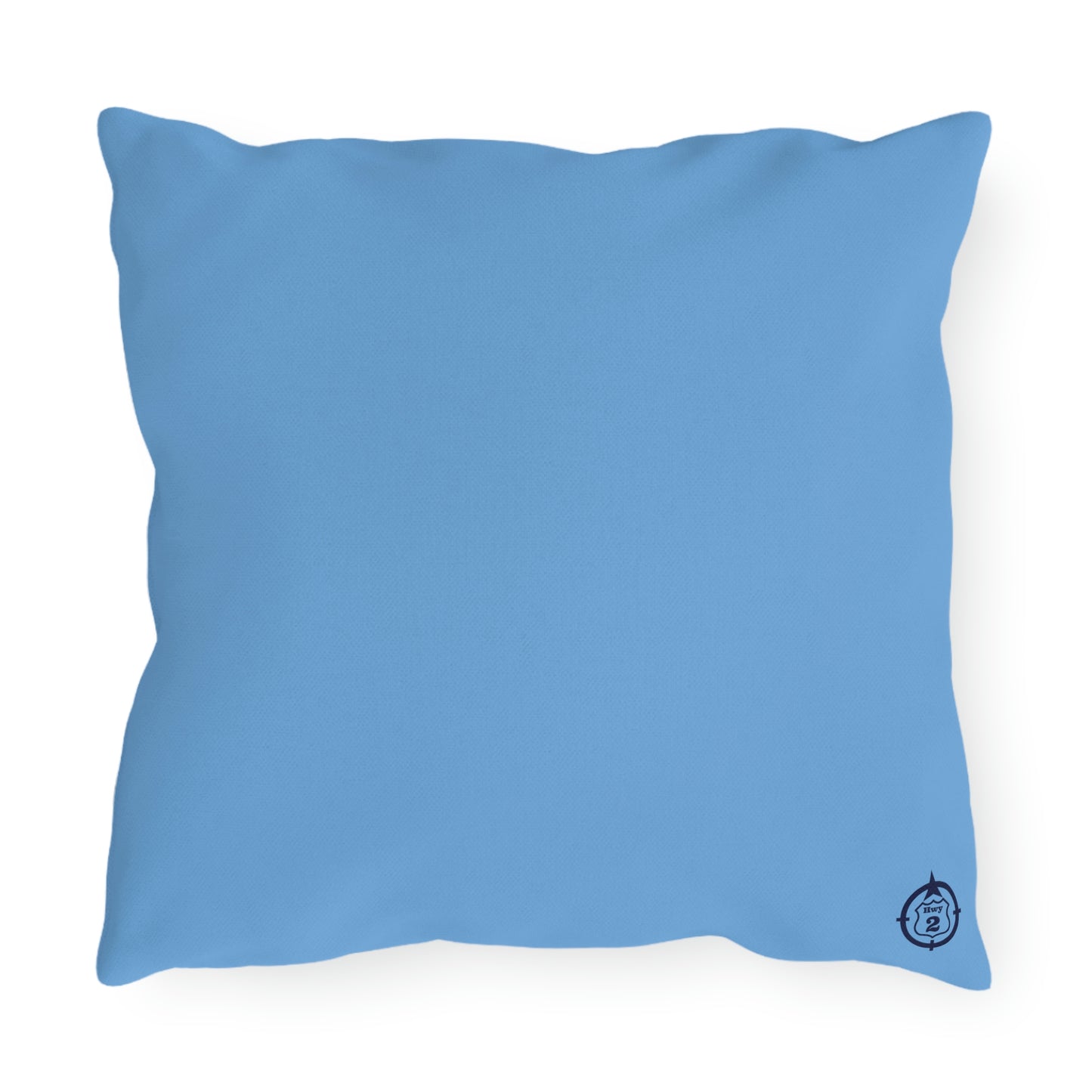 What Happens At The Cabin - Blue - Outdoor Pillow