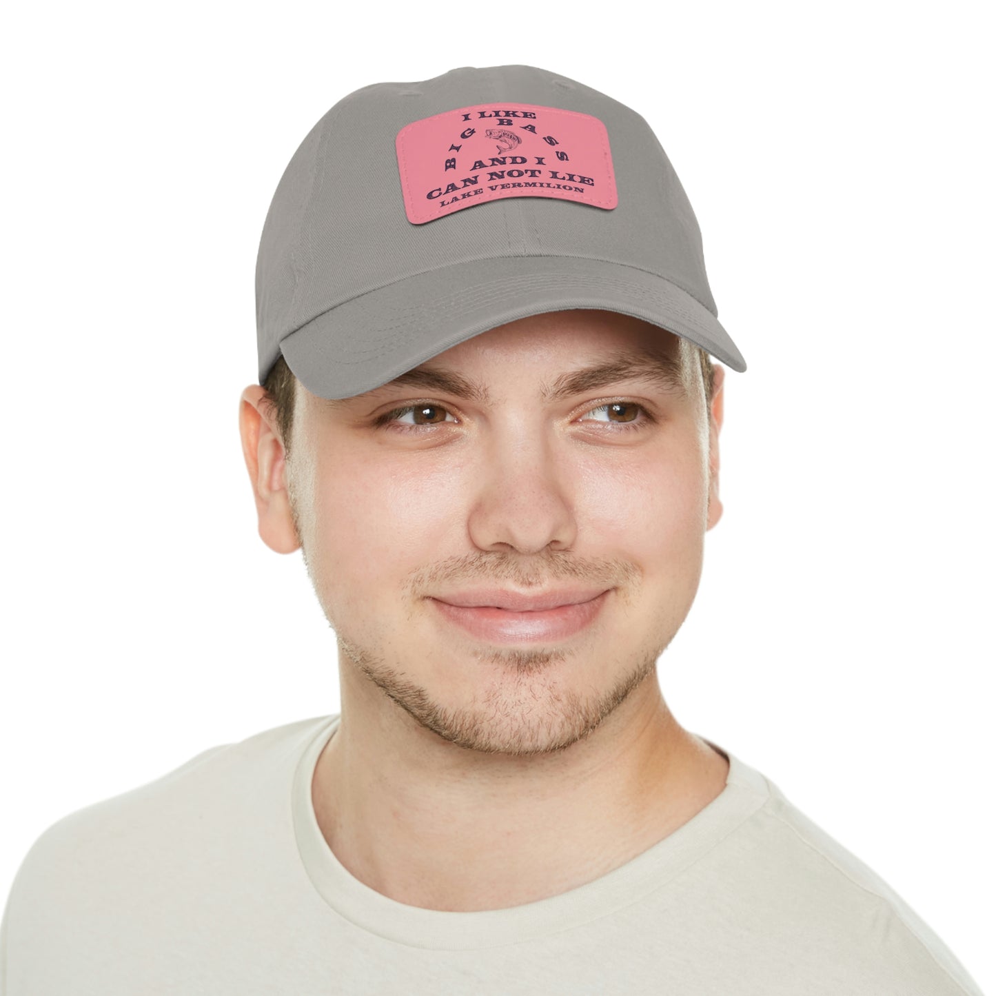 Big Bass - Lake Vermilion - Fishing Hat - Leather Patch