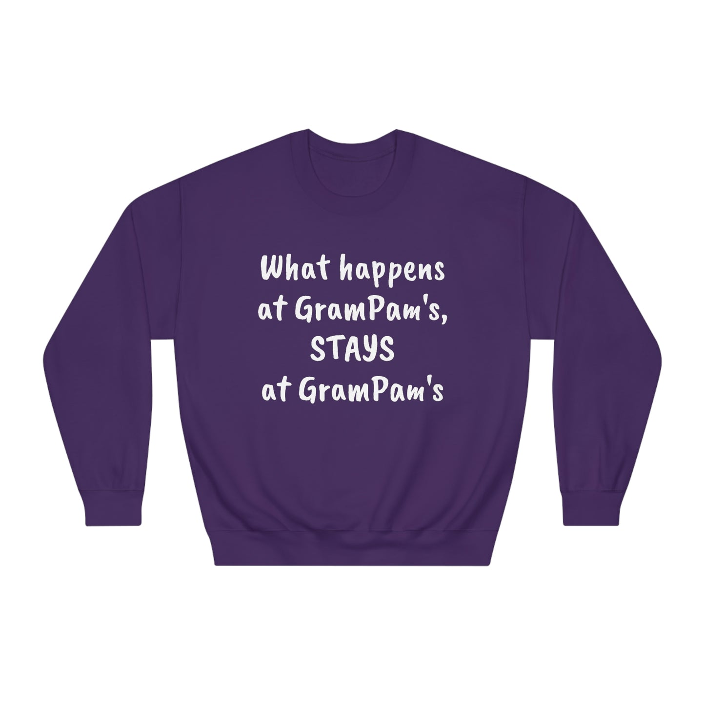 What Happens At GramPam's - Unisex DryBlend® Crewneck Sweatshirt