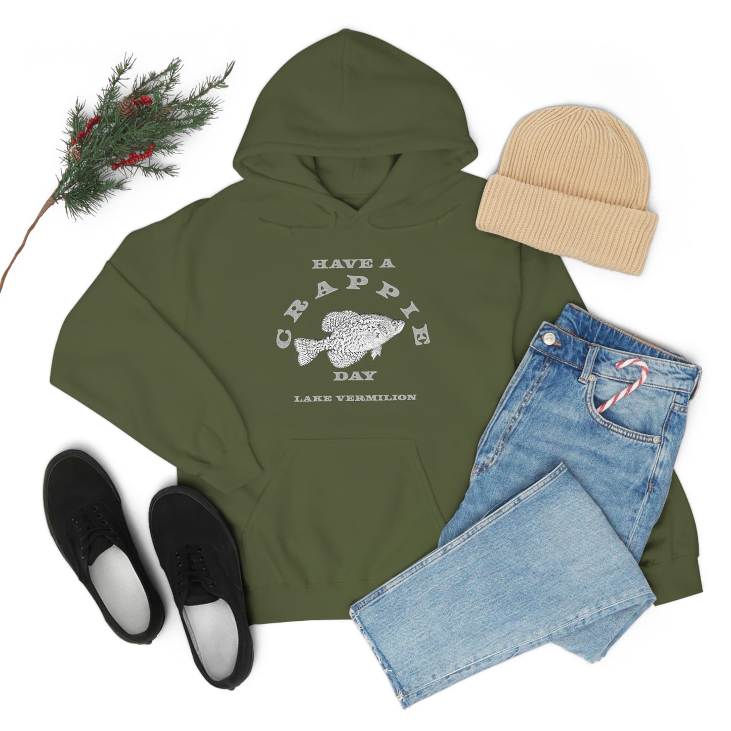 Crappie Day - Lake Vermilion - Fishing - Unisex Heavy Blend™ Hooded Sweatshirt