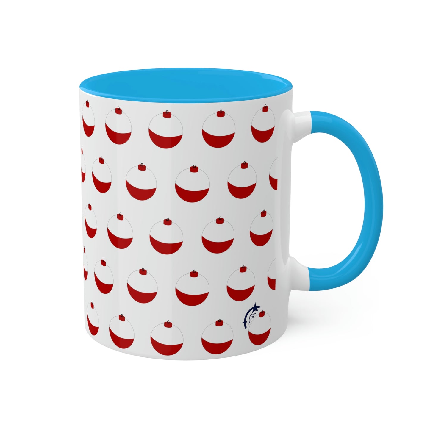 Traditional Red & White Bobber - Colorful Mugs, 11oz