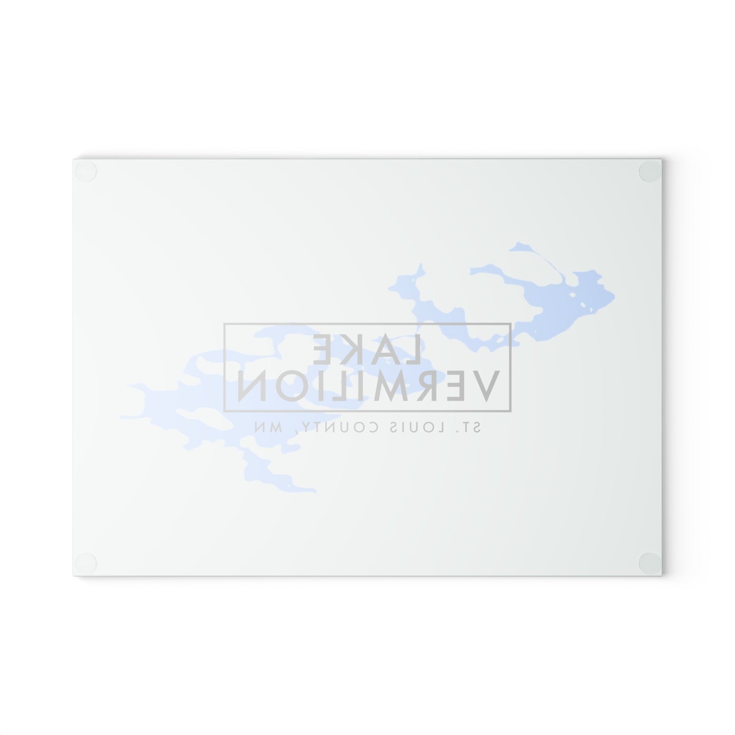 Lake Vermilion - White backed - Glass Cutting Board