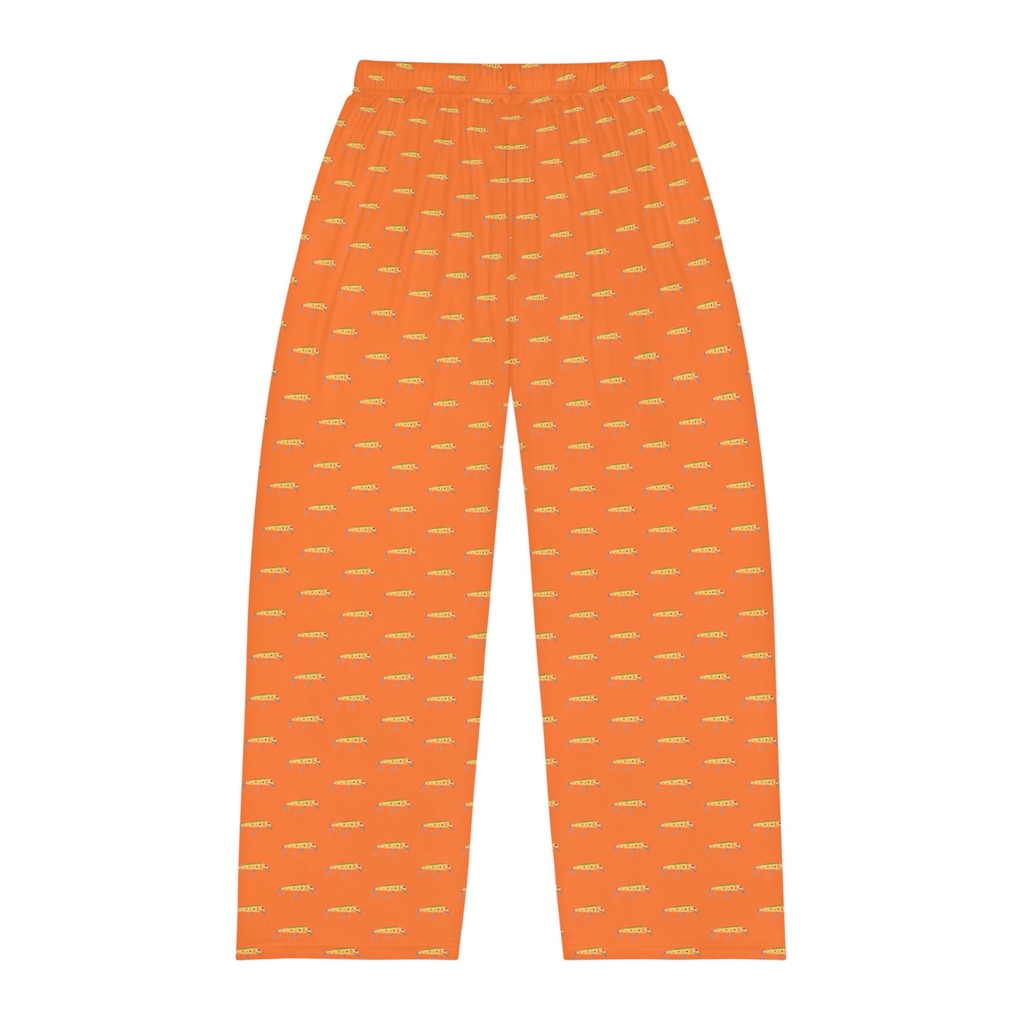 Vintage Bait - Fishing Theme - Bait - Men's Pajama Pants - Orange