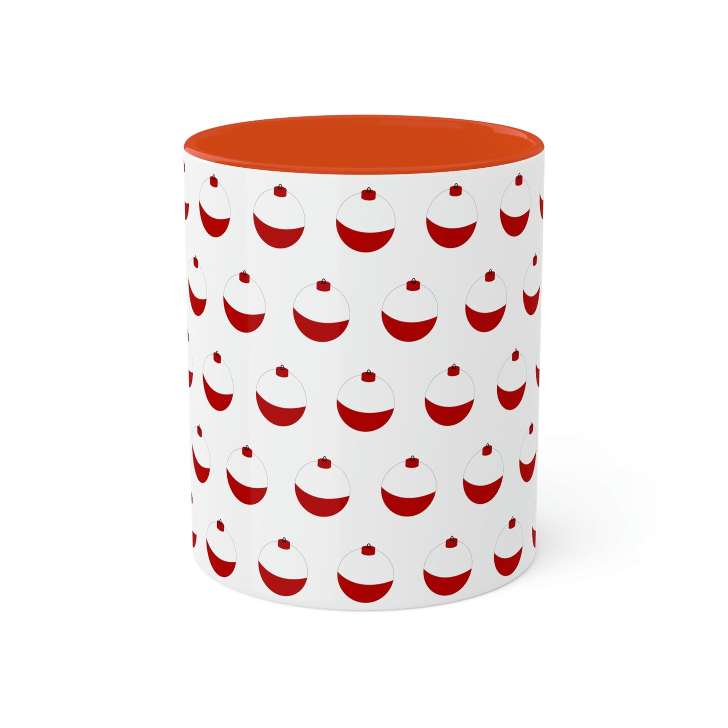Traditional Red & White Bobber - Colorful Mugs, 11oz
