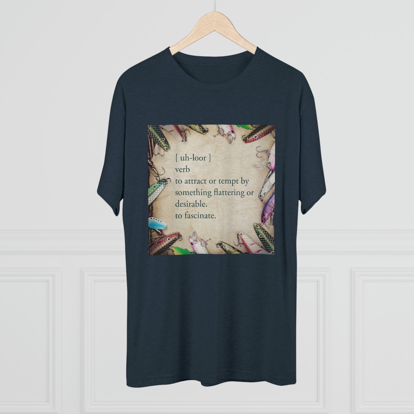 Allure - Bait - Fishing - Unisex Tri-Blend Crew Tee