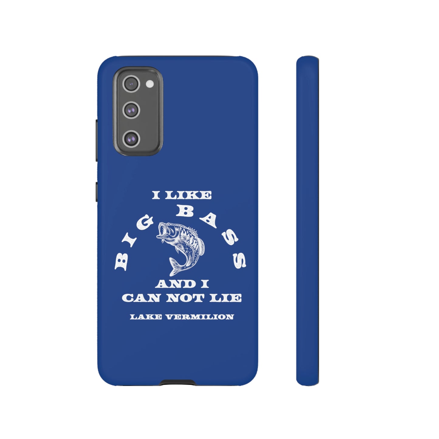 Big Bass - White Print - Blue - Tough Cases