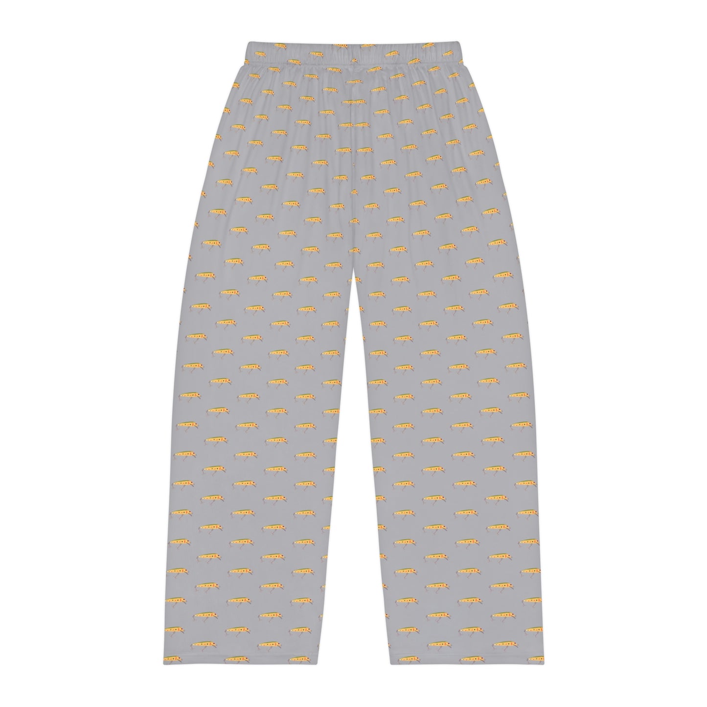 Vintage Bait - Fishing Theme - Bait - Men's Pajama Pants - Light Grey