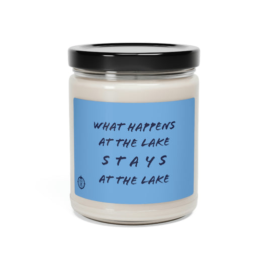 What Happens At The Lake  - Light Blue - Scented Soy Candle, 9oz