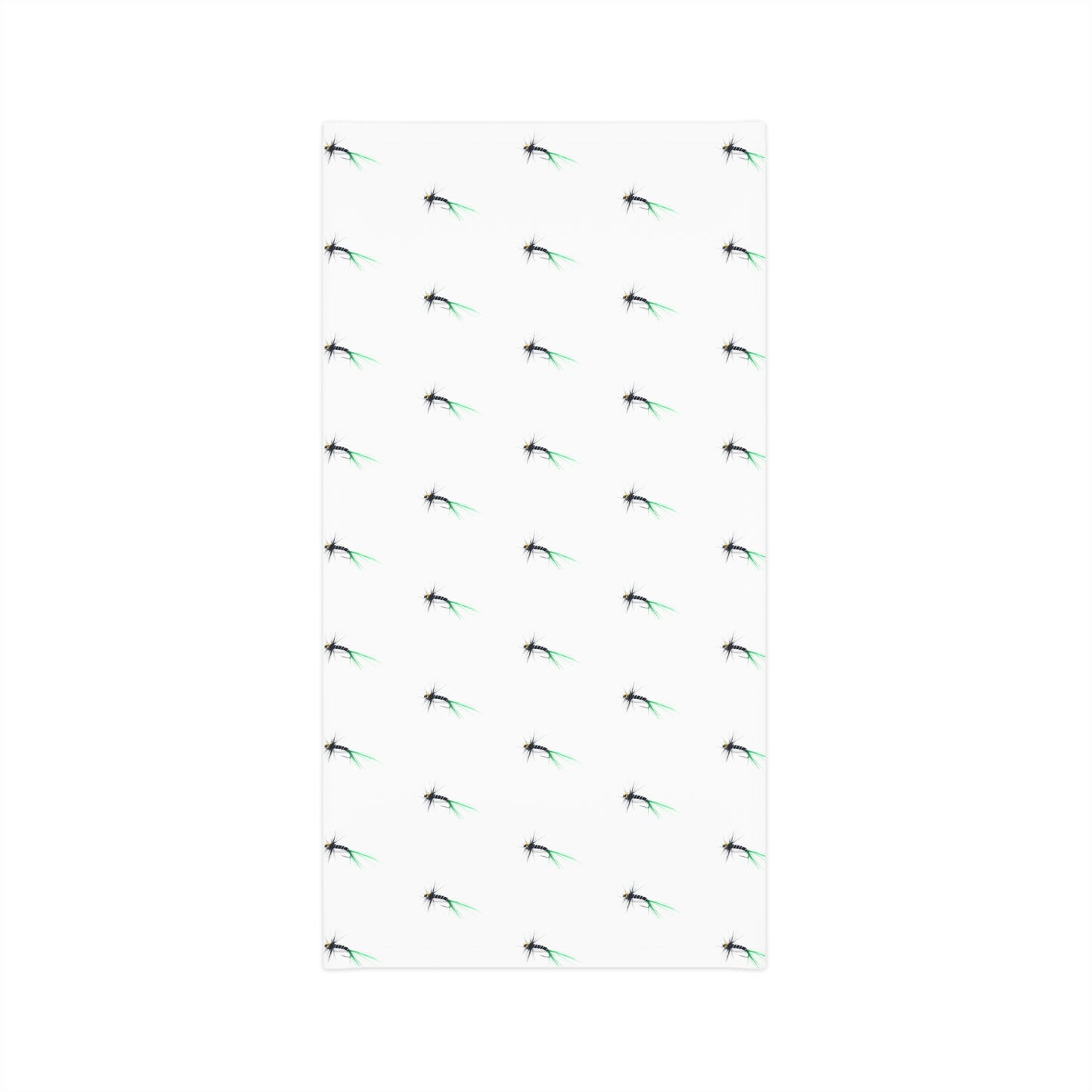 Summer Weather  - Fishing Lure - Fly - Pattern - Fishing / Boating Lightweight Neck Gaiter - White