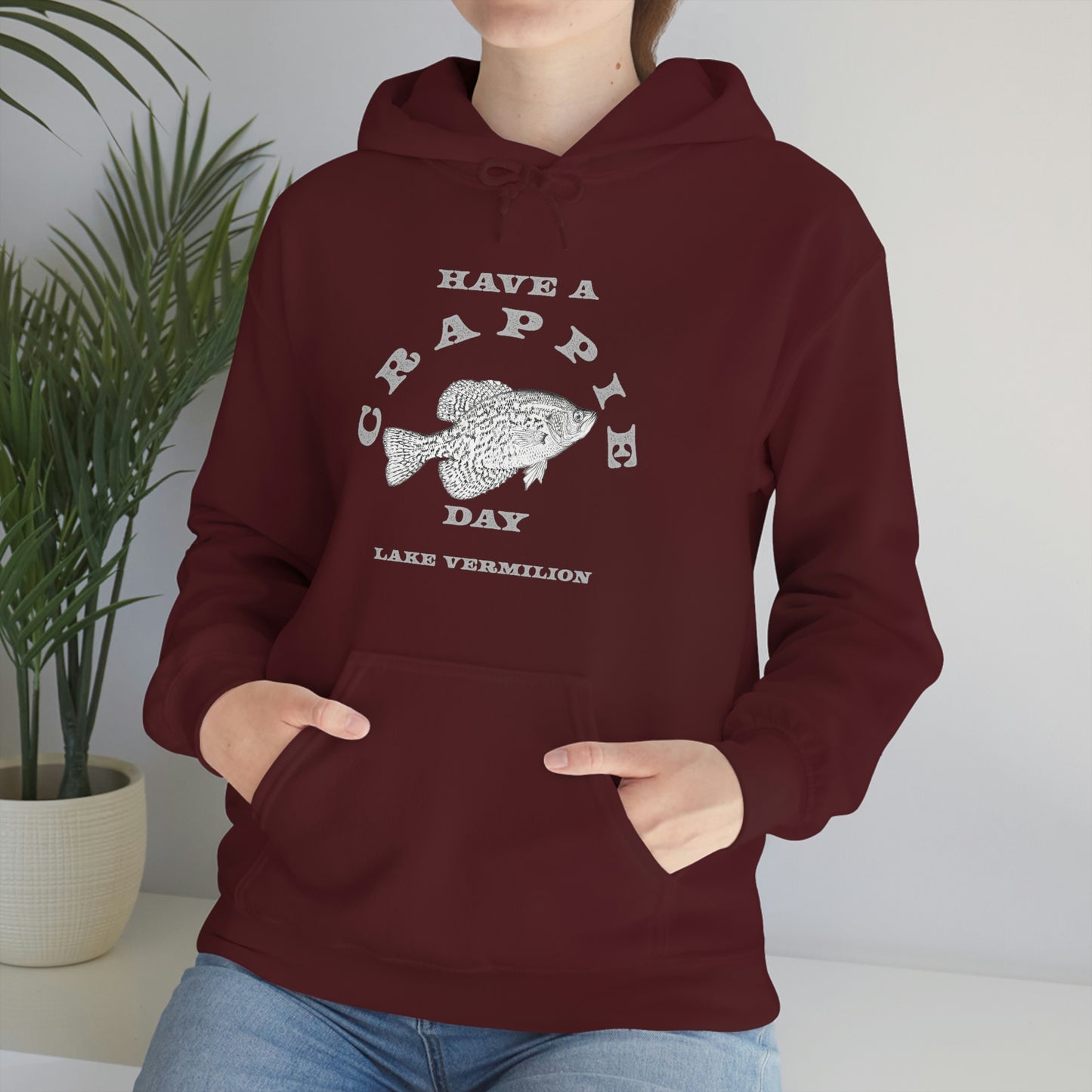 Crappie Day - Lake Vermilion - Fishing - Unisex Heavy Blend™ Hooded Sweatshirt