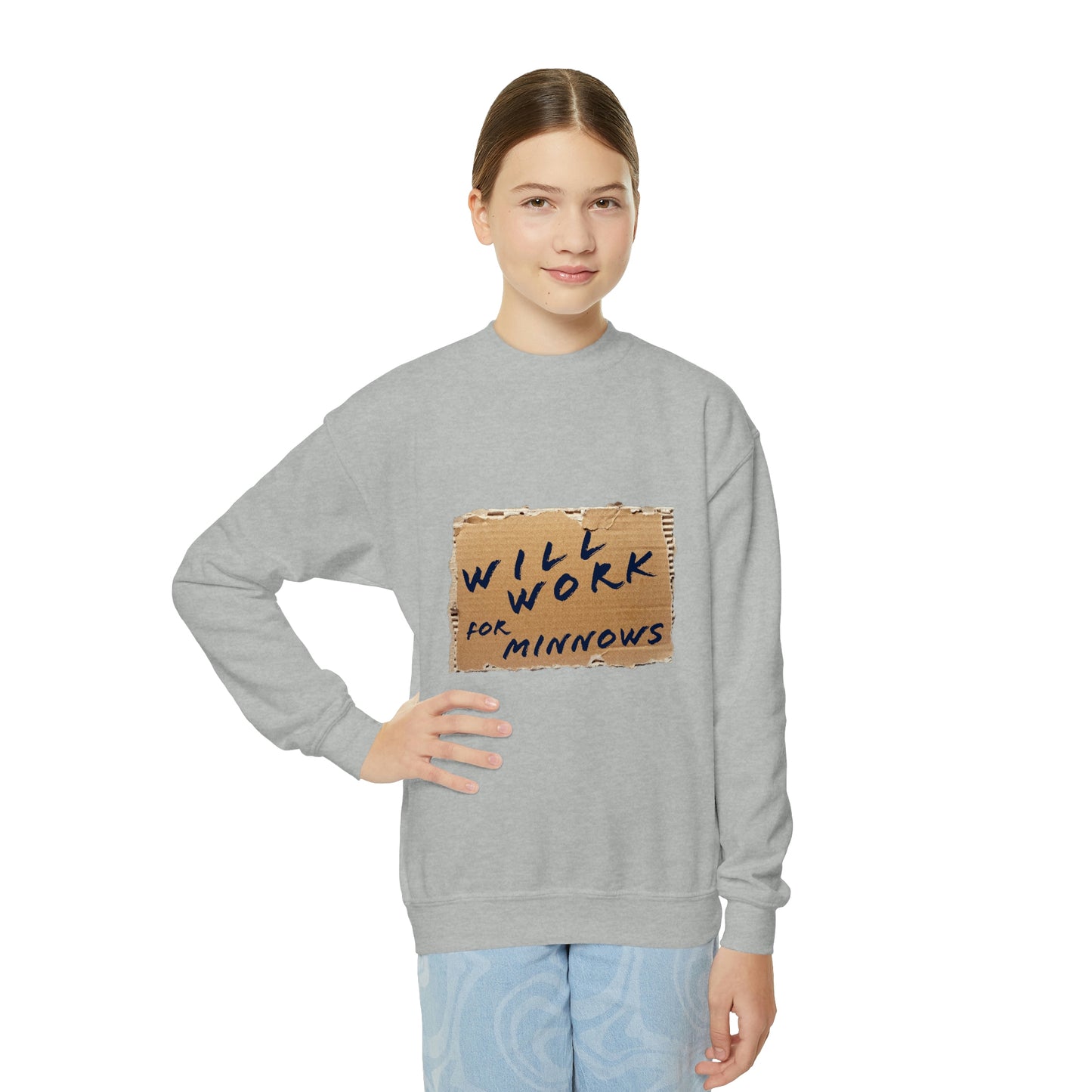 Will Work For Minnows - Toddler & Youth  Sweatshirt
