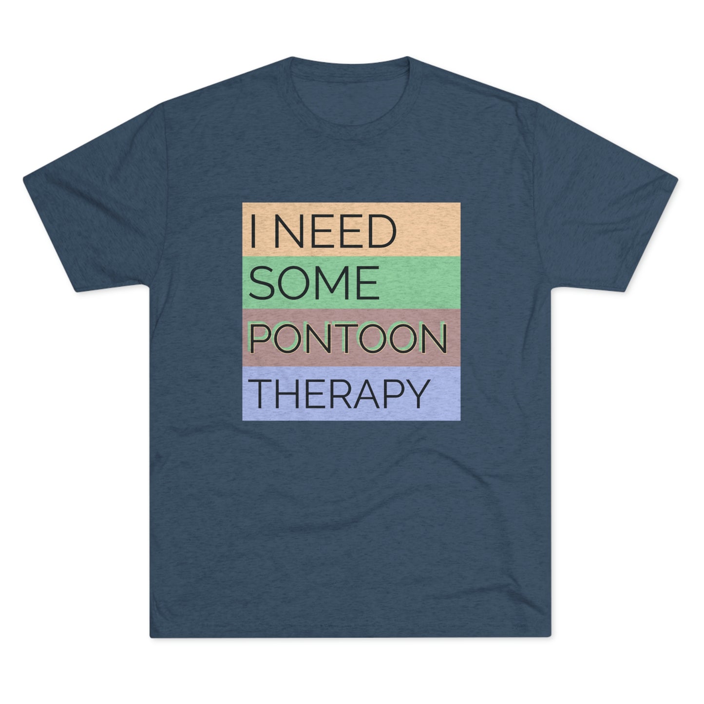 Pontoon Therapy -  Unisex Tri-Blend Crew Tee