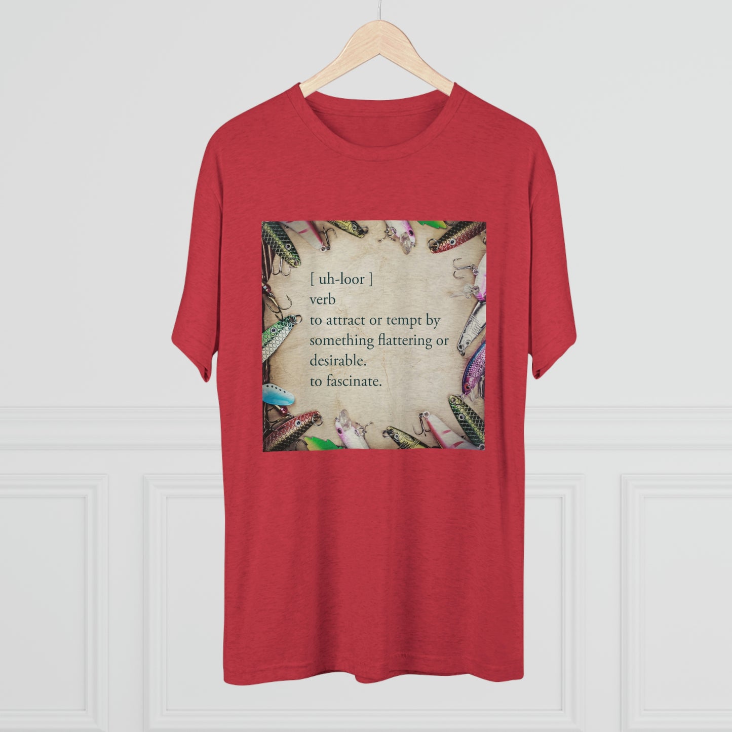 Allure - Bait - Fishing - Unisex Tri-Blend Crew Tee