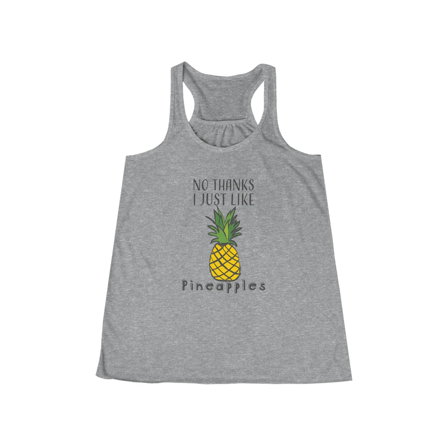 Pineapple Funny Shirt - Women's Flowy Racerback Tank