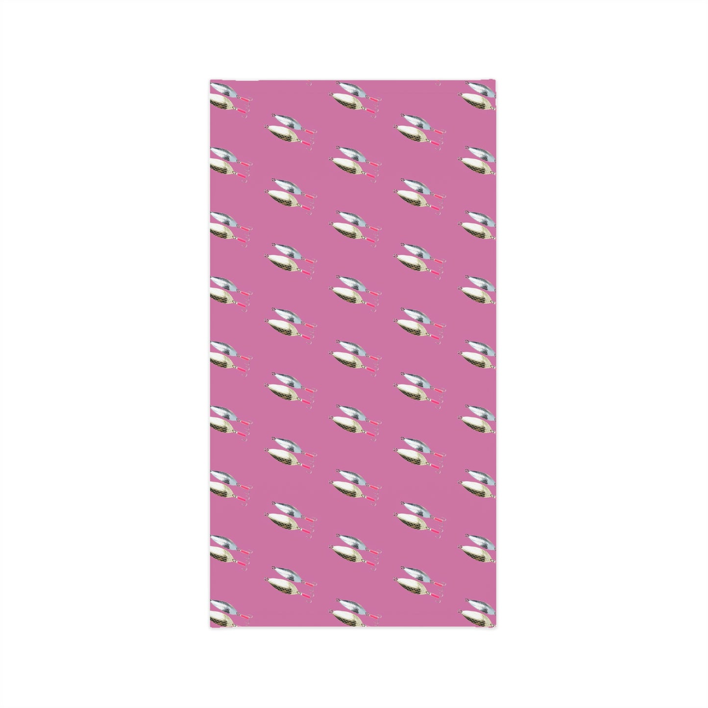 Summer Weather  - Fishing Lure - Spoons- Pattern - Fishing / Boating Lightweight Neck Gaiter - Pink