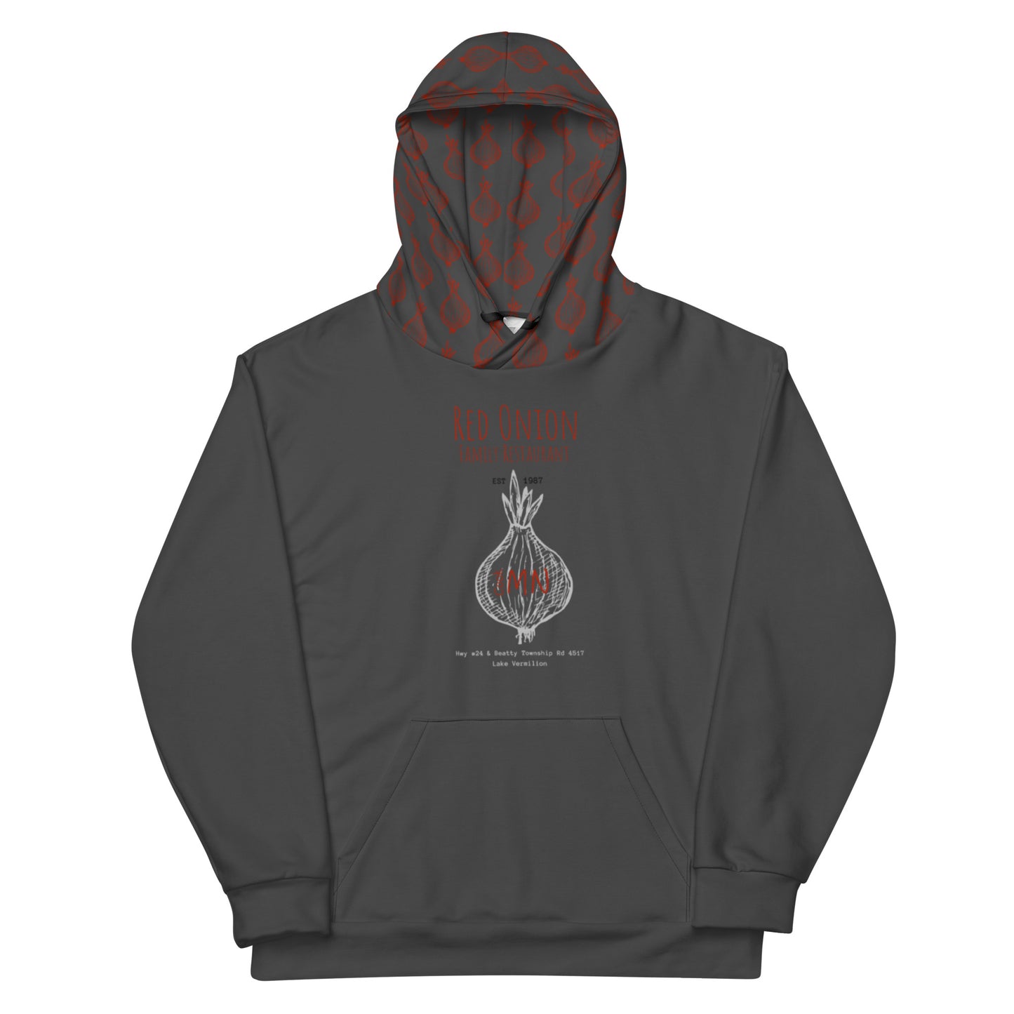 Red Onion Family Restaurant - Lake Vermilion - MN - Black Unisex Hoodie