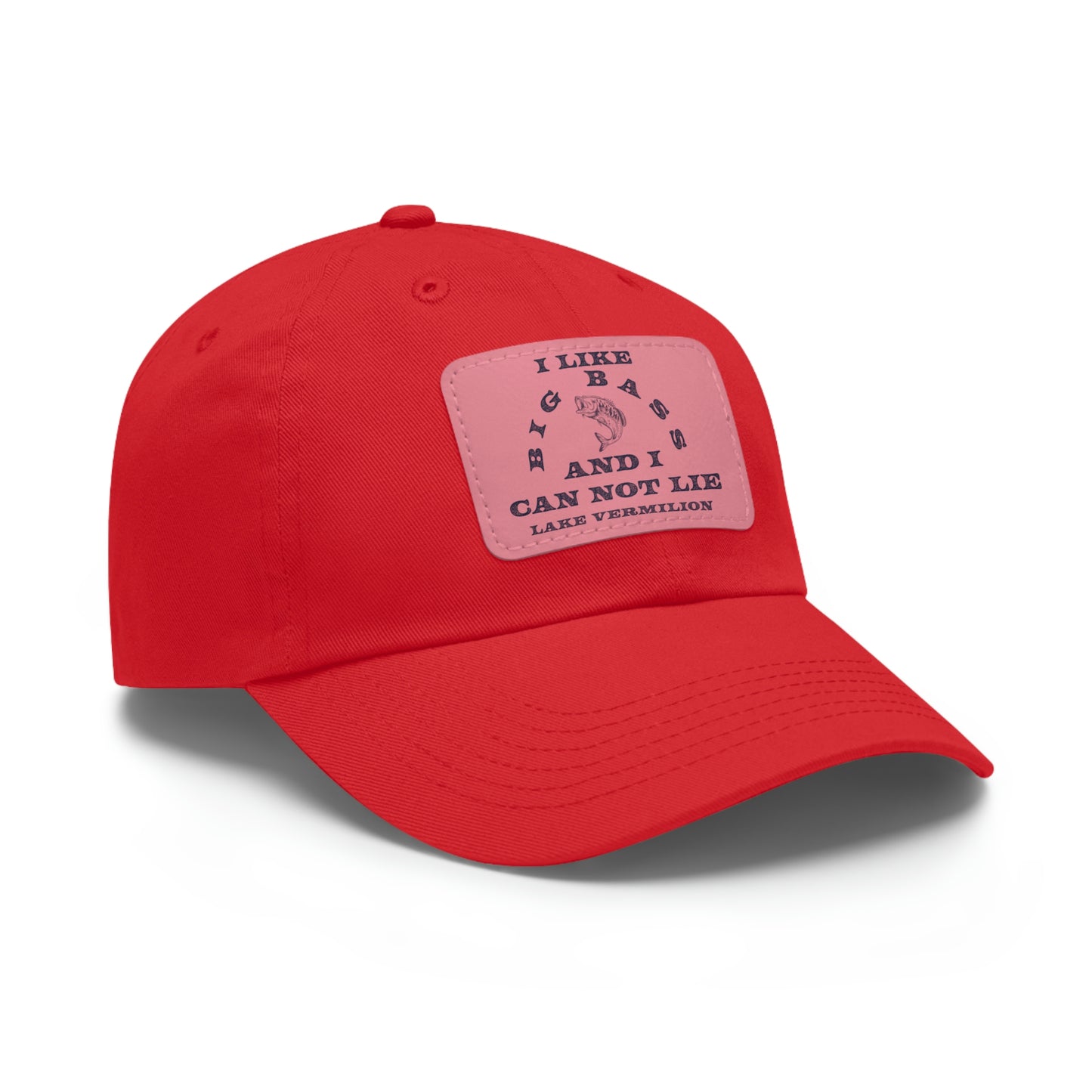 Big Bass - Lake Vermilion - Fishing Hat - Leather Patch