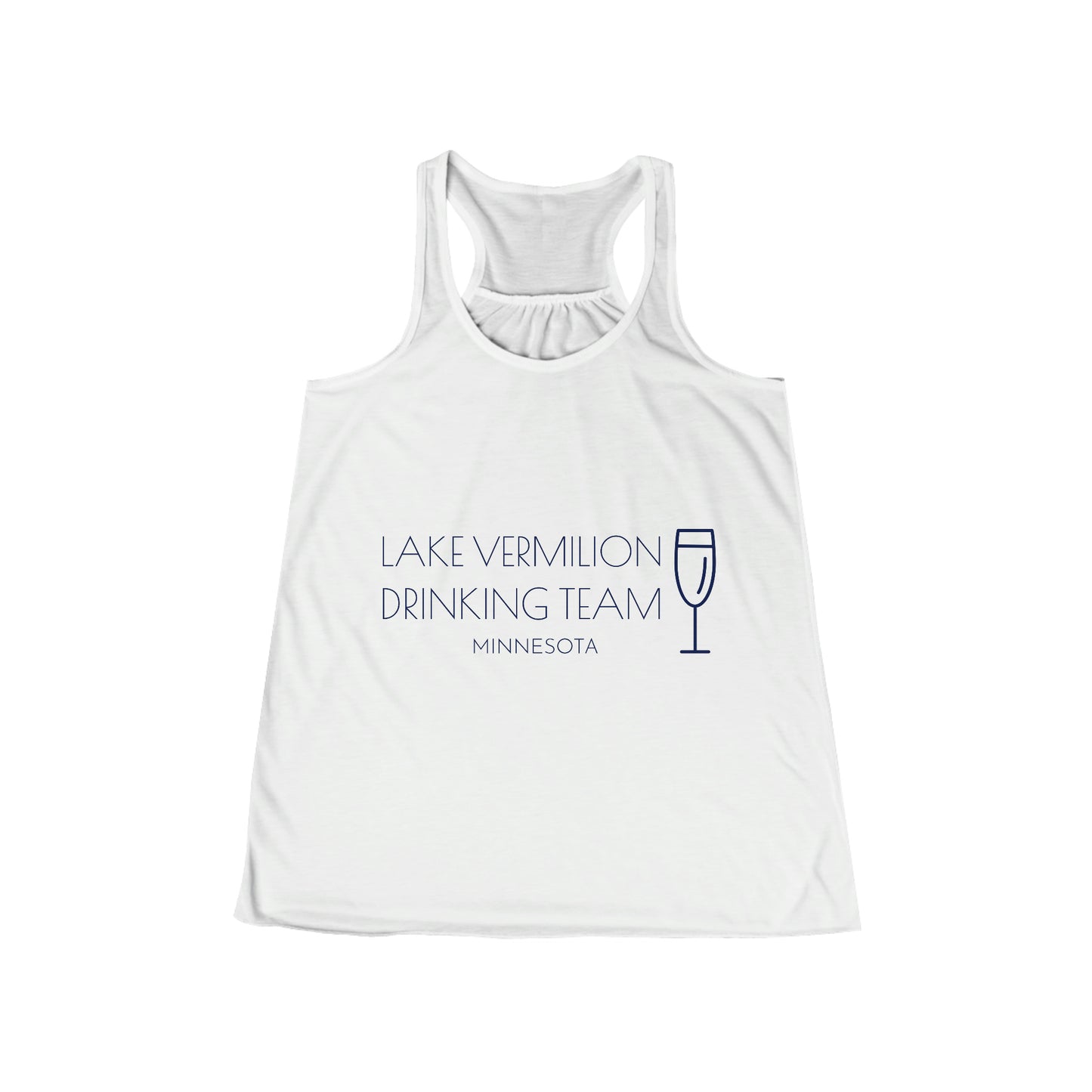 Lake Vermilion Drinkin Team - Wine - Women's Flowy Racerback Tank